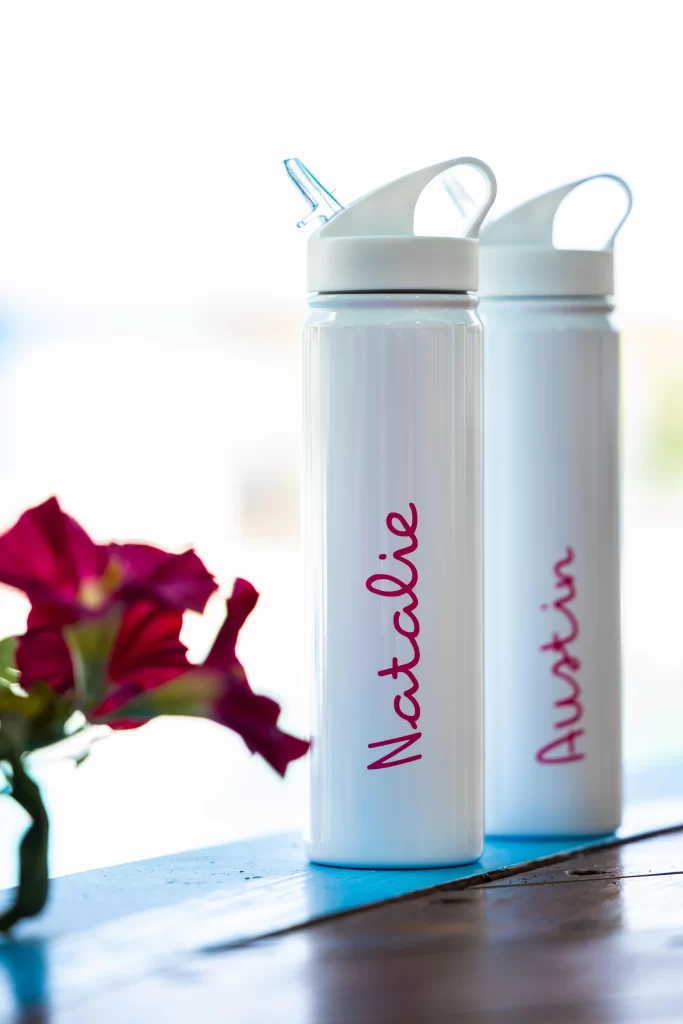 Love Island Water Bottle with personalized name