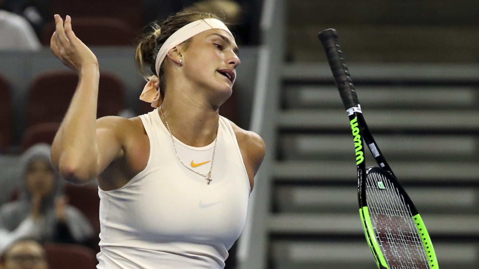 Sabalenka holds the world No. 1 ranking in women's singles, a position she first achieved in September 2023. She has won three Grand Slam singles titles: the Australian Open in 2023 and 2024, and the US Open in 2024.