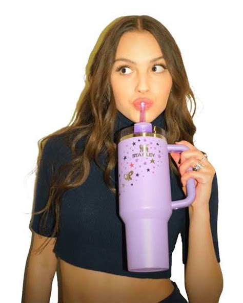 Olivia Rodrigo lavender Stanley Quencher tumbler hydration trend Gen Z merch